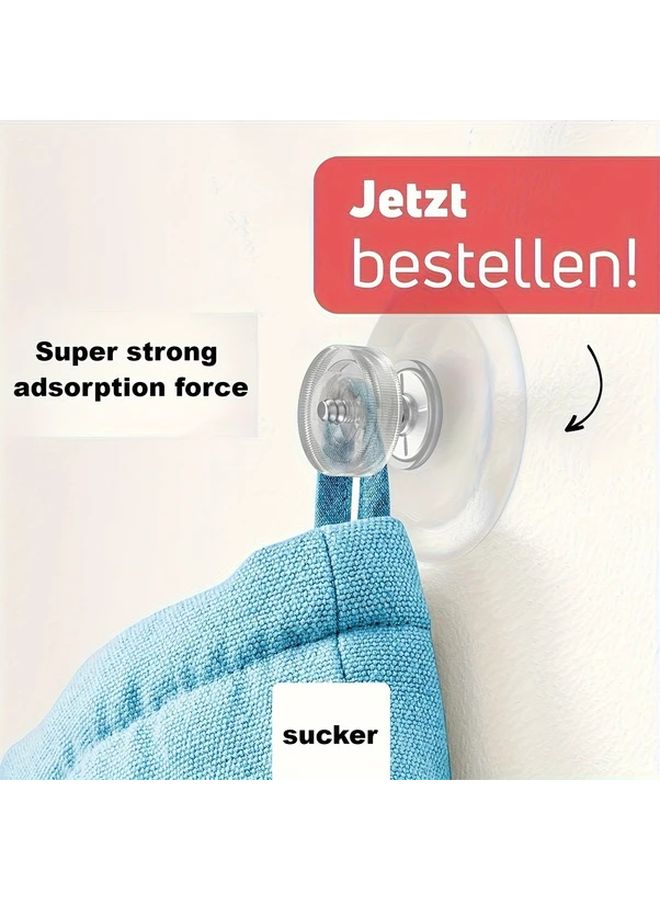 20 قطعة خطافات شفط قوية ذات تصميم ملولب سهل التركيب للجدران في المطبخ والحمام - Image 4