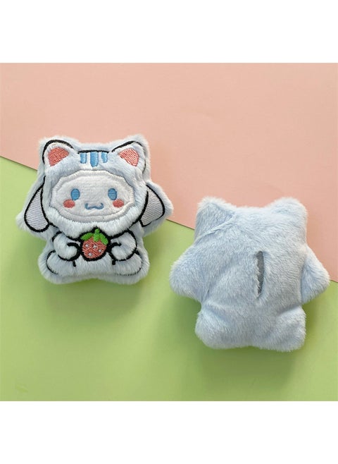 Cute Sanrio Squeaky Plush Pochacco Charm Accessory Pin Yugui [There is an opening behind]]