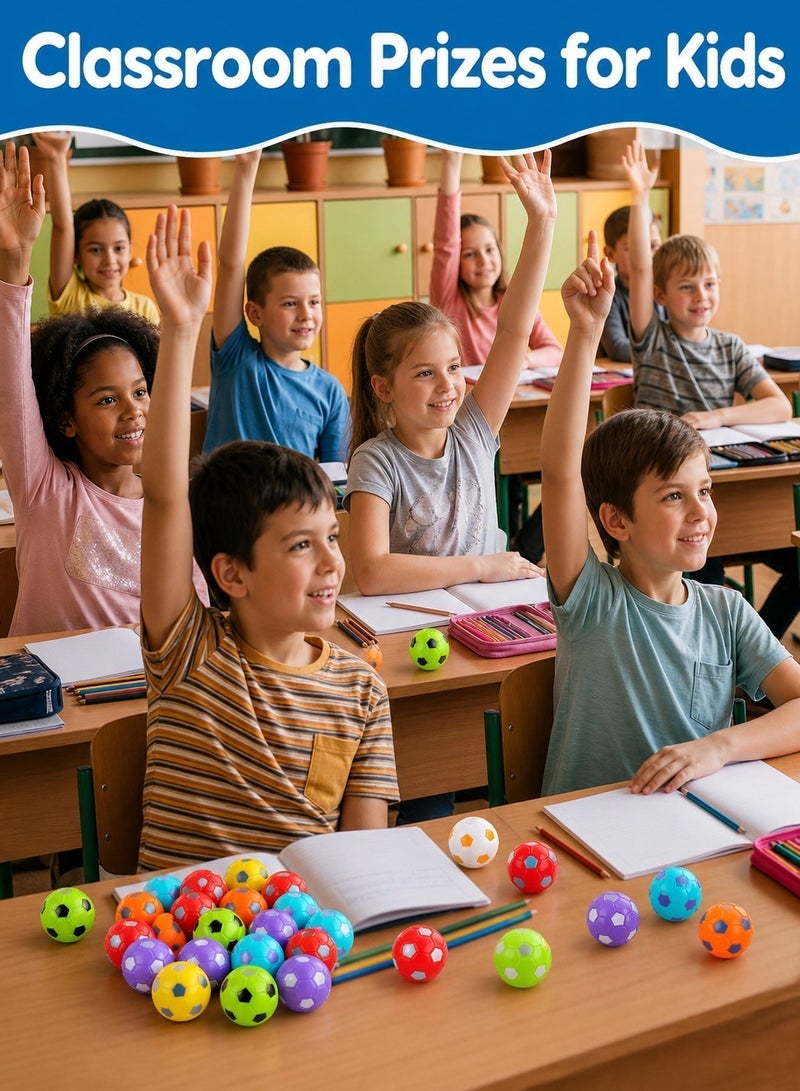 باكا رابيت ٢٠ قطعة من هدايا حفلات كرة القدم للأطفال من ٣ إلى ١٢ سنة، كرات كرة قدم دوارة للأصابع، كرات كرة قدم صغيرة لتخفيف التوتر، هدايا لحفلات كرة القدم للأطفال والمراهقين والبالغين - Image 3
