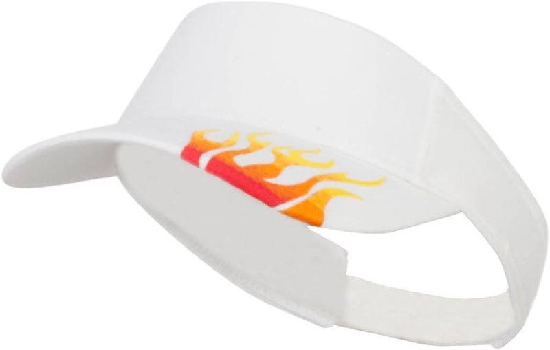CAMEO Embroidered Flame Cotton Visor - Image 1