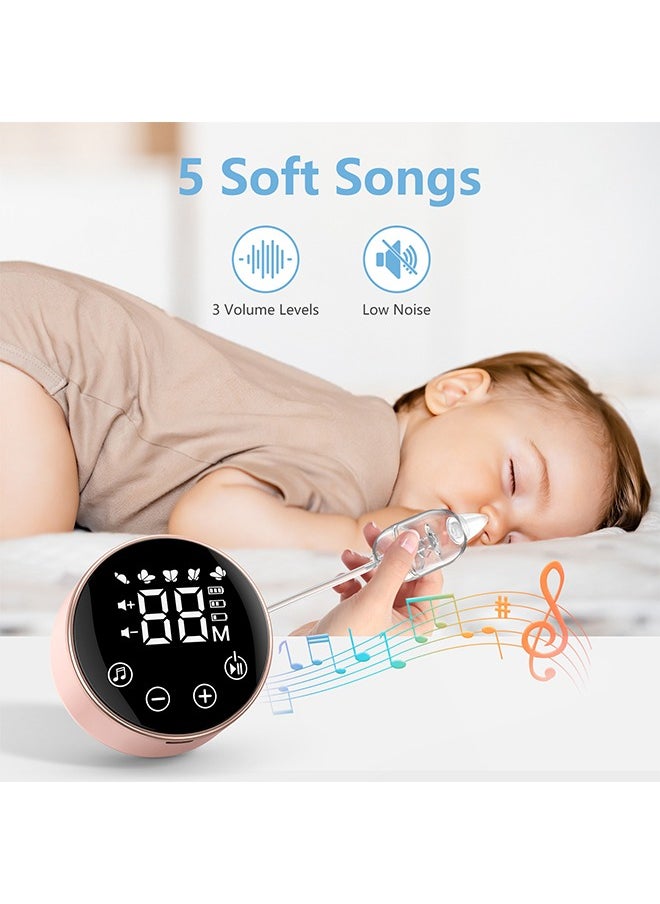 Beauenty Baby Electric Nasal Aspirator, Adjustable 9 Level Suction with White Noise Function, 5 Music and 3 Nozzles, Toddler Deeply Nose Cleaner, Suitable for Infants Kids Toddlers  - Image 3
