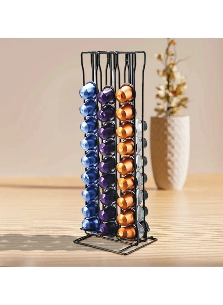 OASISWJ OASISWJ Coffee Capsule Stand, 60-Capsule Capacity, Sleek Metal Design, Kitchen Organizer  - Image 4