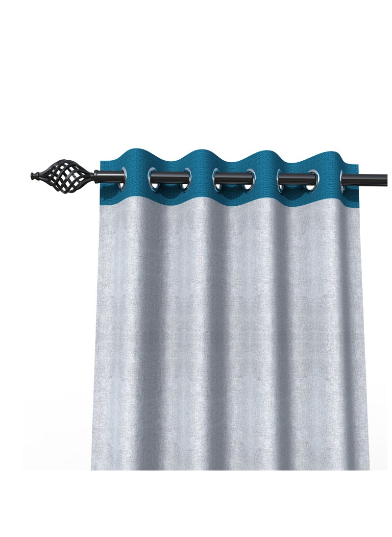 Wooden Twist - Fabrahome Light Filtering 7 Ft Rectangular Curtain (Set of 2) - Image 1