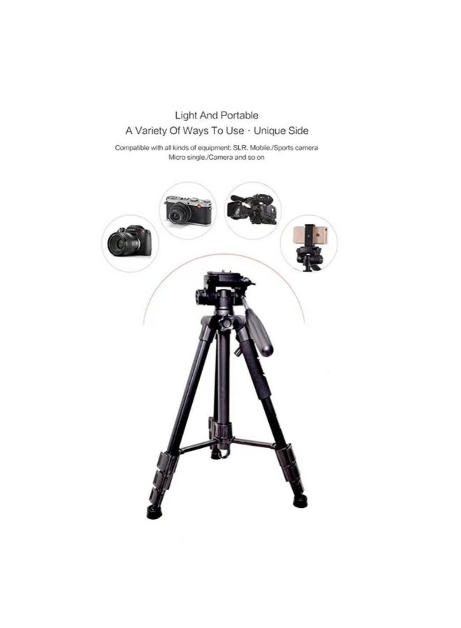 Jmary 2234 Professional Aluminium Alloy Tripod Stand - 3-Way Swivel Pan Head - Image 3