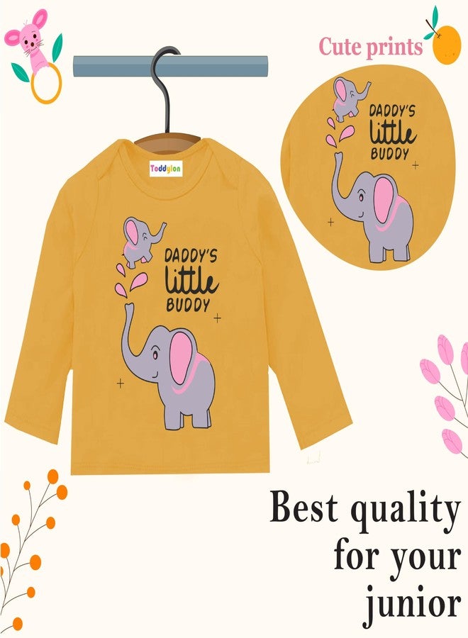 Toddylon New Born Baby Clothes Kids Dress | T-Shirt & Pant | Clothing Sets | T-Shirts and Pyjama Set | Gift Combo | Cotton | Unisex (Yellow & Grey, 2 Years - 3 Years) - Image 5
