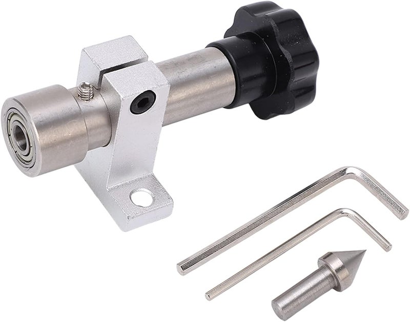 Miniature Woodworking Lathe Thimble, Live Center Revolving Center for Small Telescopic Tailstock, Adjustable Depth 45 Steel Thimble with Hex Wrenches for DIY Mini Lathe - Image 1