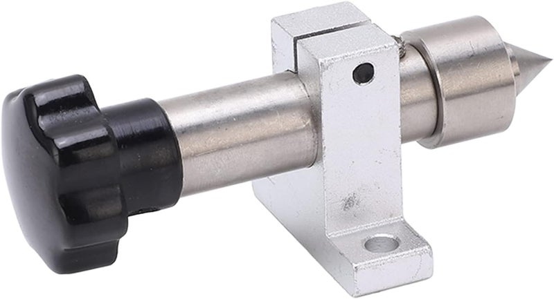 Miniature Woodworking Lathe Thimble, Live Center Revolving Center for Small Telescopic Tailstock, Adjustable Depth 45 Steel Thimble with Hex Wrenches for DIY Mini Lathe - Image 4