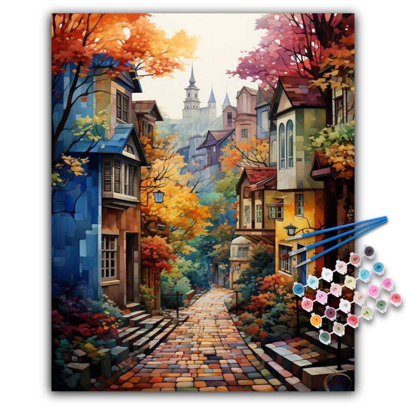 Offito Paint by Numbers Kit for Adults Adult Paint by Number Kits on Canvas for Beginners DIY Acrylic Oil Number Painting Kits for Home Wall Decor Gift 16x20 Without Frame - Image 3