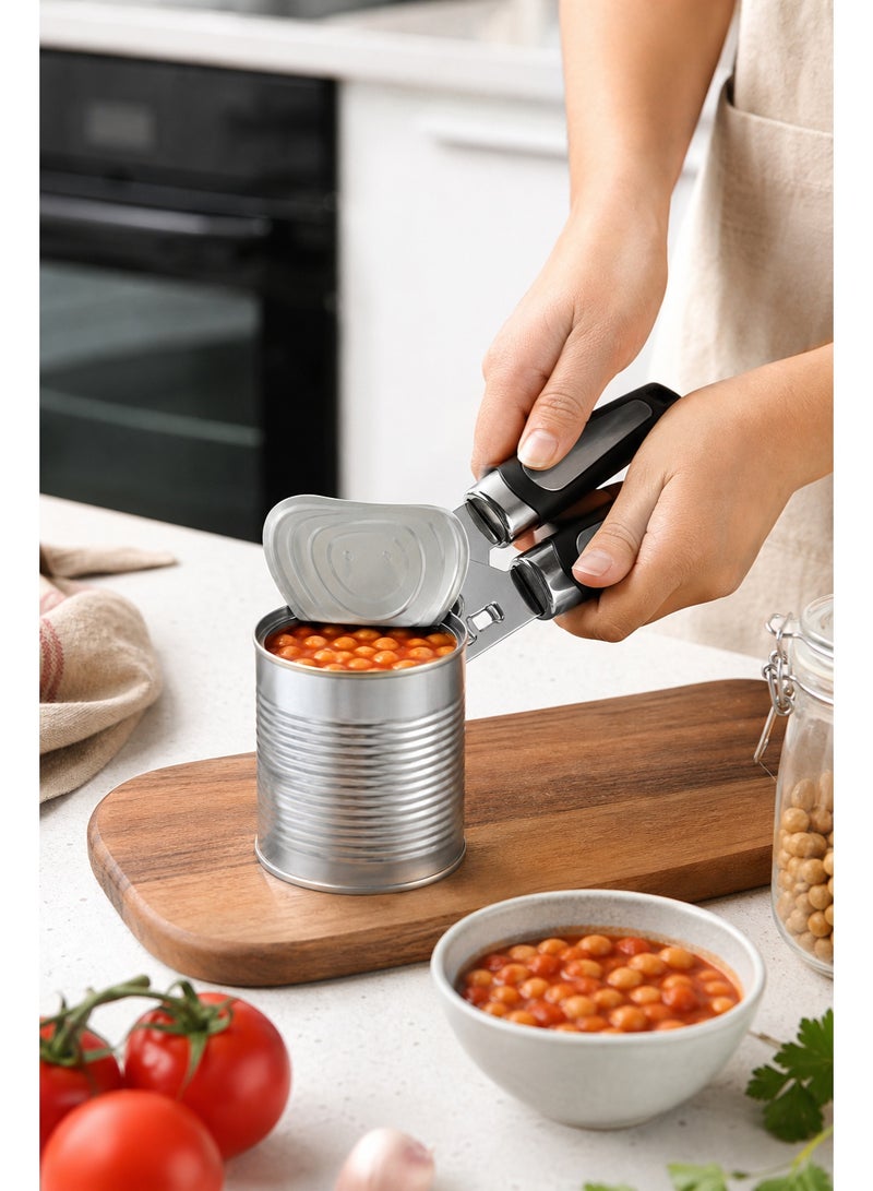 Can Opener, Stainless Steel Can Opener & Multi-Function Can Opener, Food-Grade Anti-Rust for Middle East Hard Water, Labor-Saving Lever, Smooth Safe Cut, Anti-Slip Handle, 3-in-1 for Cans, Bottles & Pull Tabs, Suitable for Middle Eastern Families, Elderly, Restaurants, Guesthouses & Arabic Pickled Sauce Lovers - Image 3