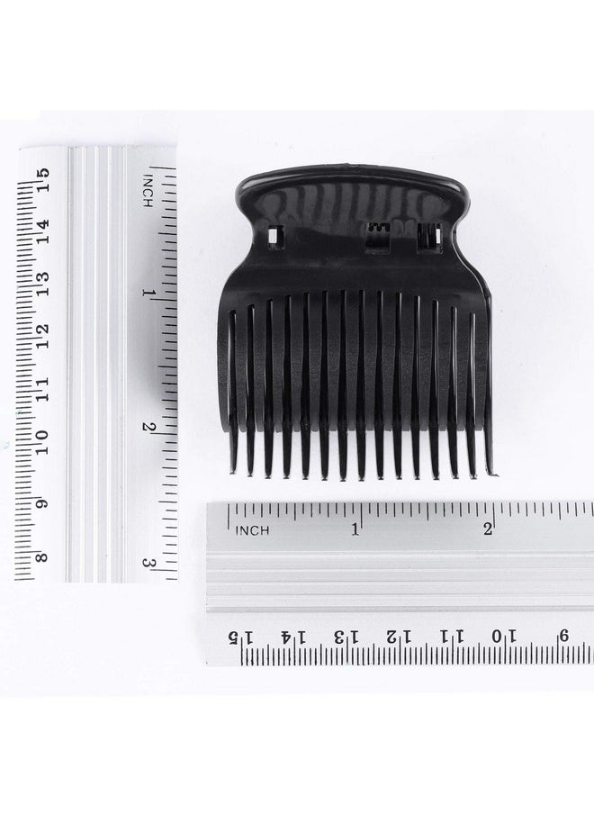 Tbestmax Tbestmax 24 Hot Roller Clips for Hair Curler Claw Clip Replacement Hair Section Styling for Women Girls Black  - Image 3
