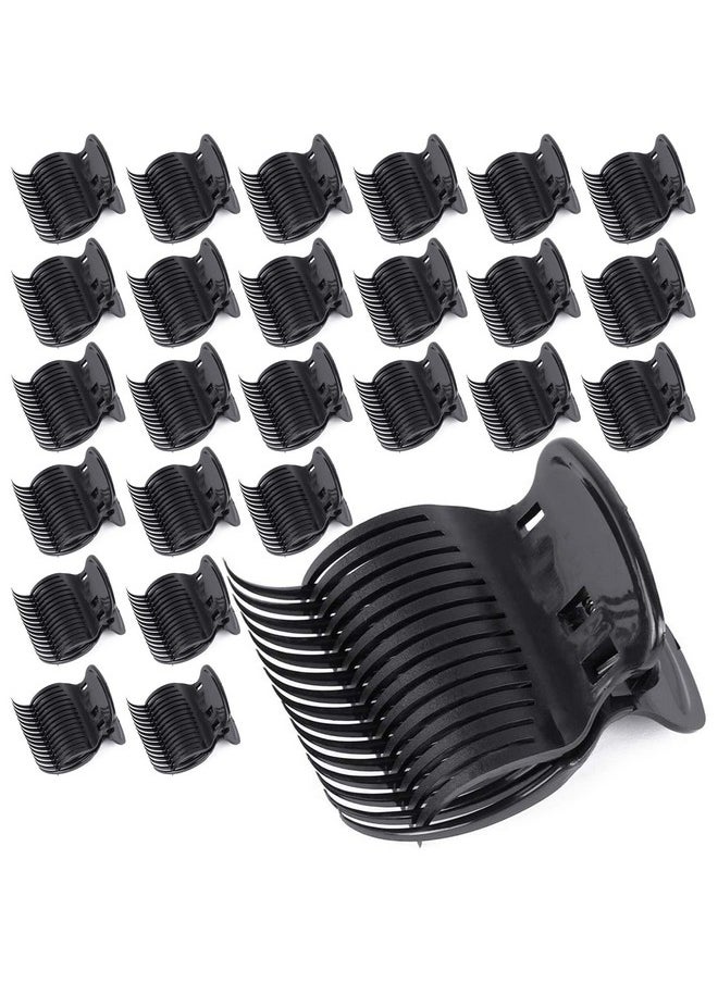 Tbestmax Tbestmax 24 Hot Roller Clips for Hair Curler Claw Clip Replacement Hair Section Styling for Women Girls Black  - Image 1