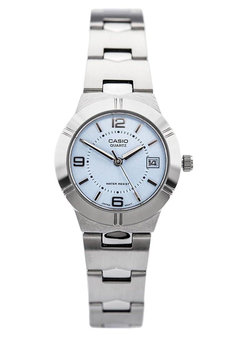 CASIO Women Water Resistant Formal Analog Watch LTP-1241D-2ADF - 25 mm - Silver - Image 1
