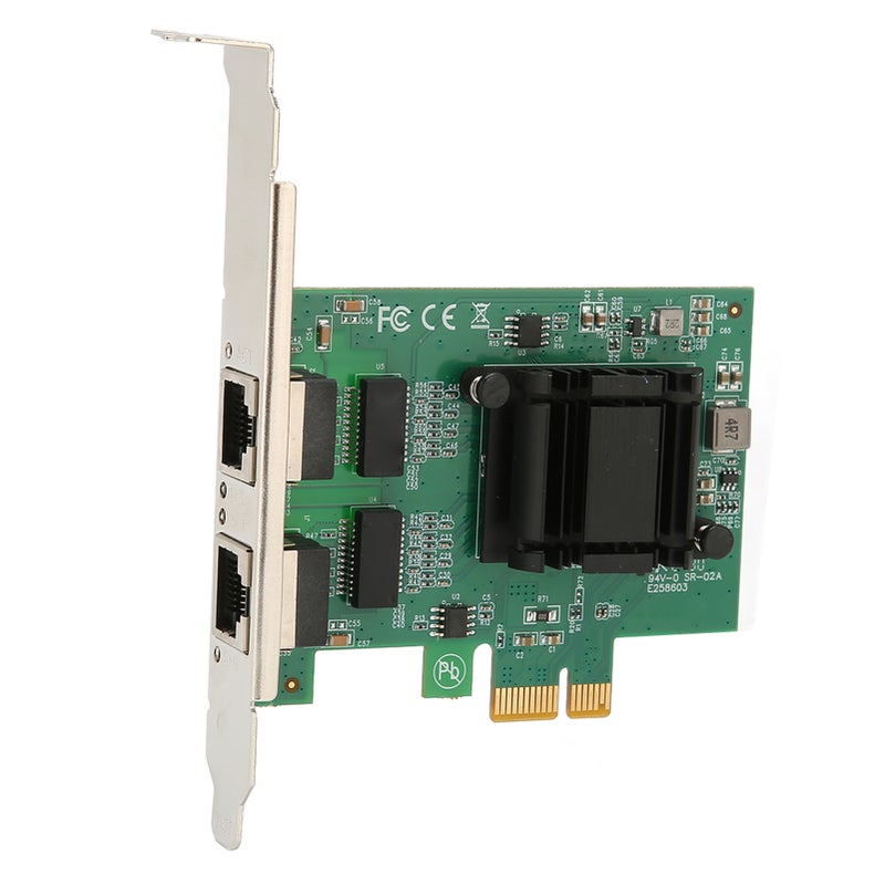 بطاقة شبكة مزدوجة المنافذ PCIE كرت شبكة جيجابايت محول LAN 82751EB بطاقة شبكة سلكية - Image 4
