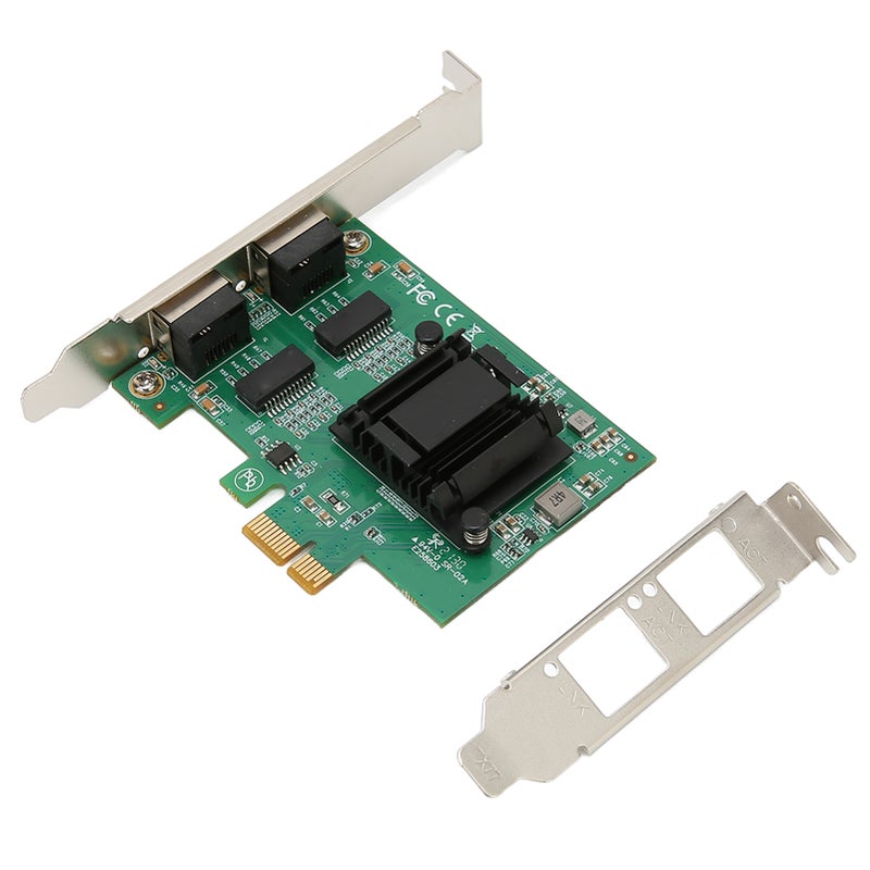 بطاقة شبكة مزدوجة المنافذ PCIE كرت شبكة جيجابايت محول LAN 82751EB بطاقة شبكة سلكية - Image 2
