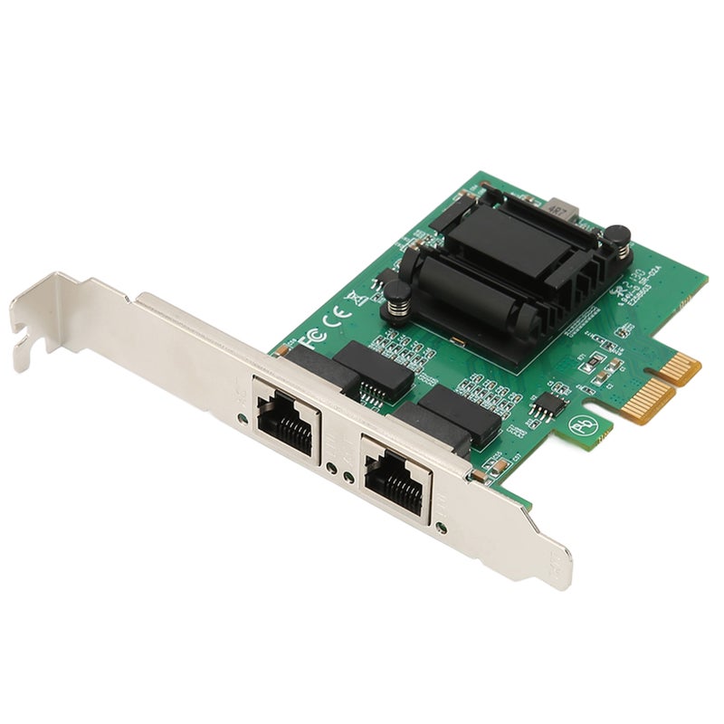 بطاقة شبكة مزدوجة المنافذ PCIE كرت شبكة جيجابايت محول LAN 82751EB بطاقة شبكة سلكية - Image 1