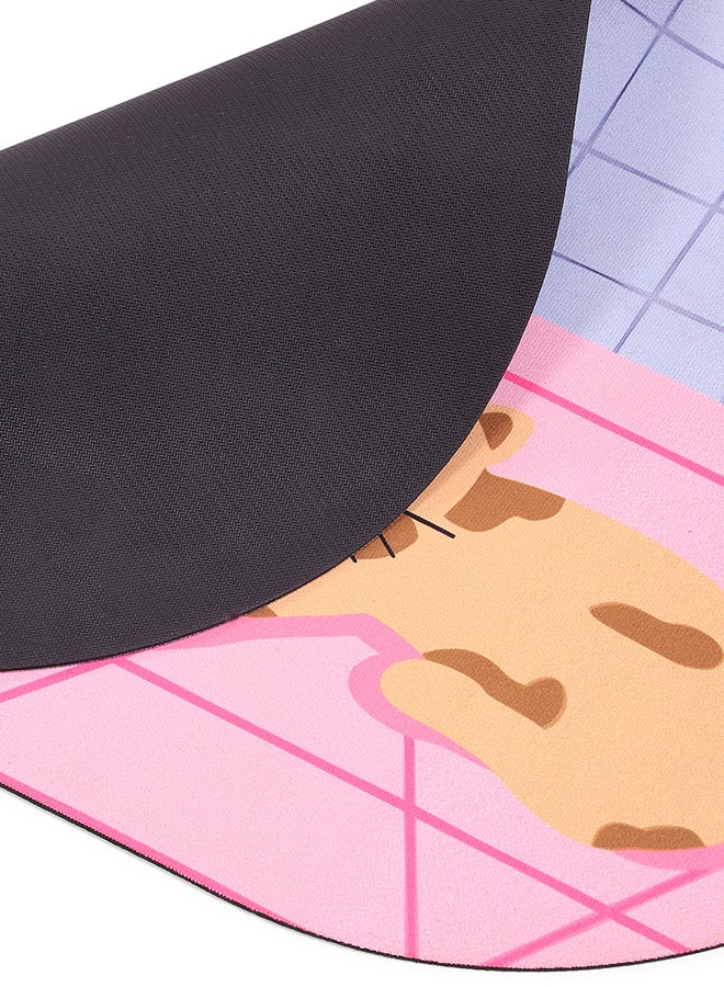 Status Contract Super Water Absorbent Soft Doormat, Quick Dry Dirt Barrier For Home, Bathroom, (38X 58Cms) (1, Cat), Silicon, Multicolor, Oval - Image 4