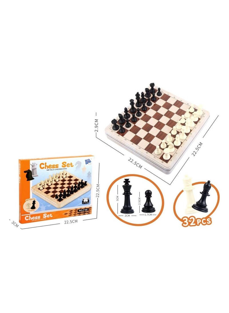 Fitto Custom Luxury Chess Pieces and Metal Box with Magnetic Chess - High- Quality Set, Large - Image 2