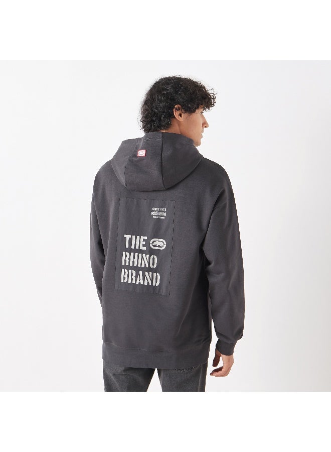Ecko Unltd. Ecko Logo Print Hoodie with Kangaroo Pocket  - Image 3