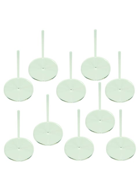 LITKO Acrylic Flight Stands  Round  3mm Clear Circular Flight Base with Peg 50mm