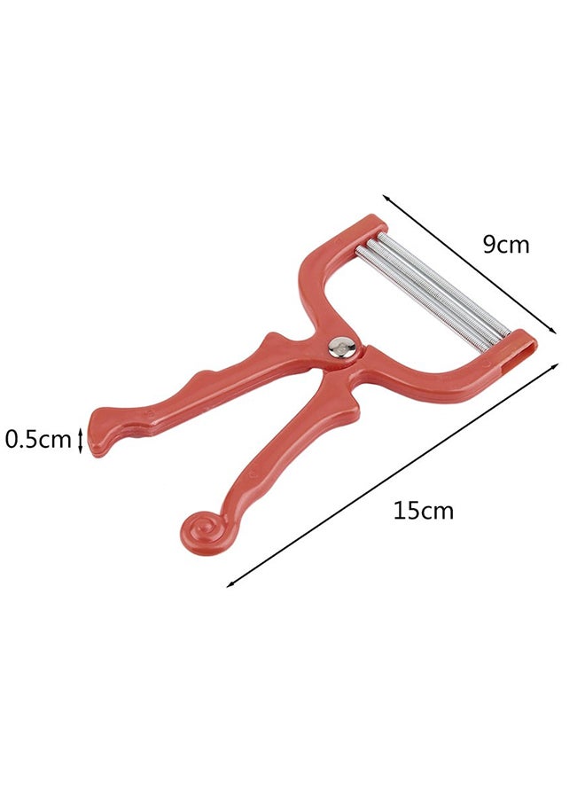 بكرة بنابض يمكن حملها باليد أحمر/فضي - Image 2