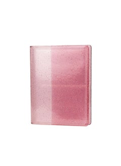 O Ozone Transparent Glitter Photo Album 3 inch 64 Pockets -Pink 