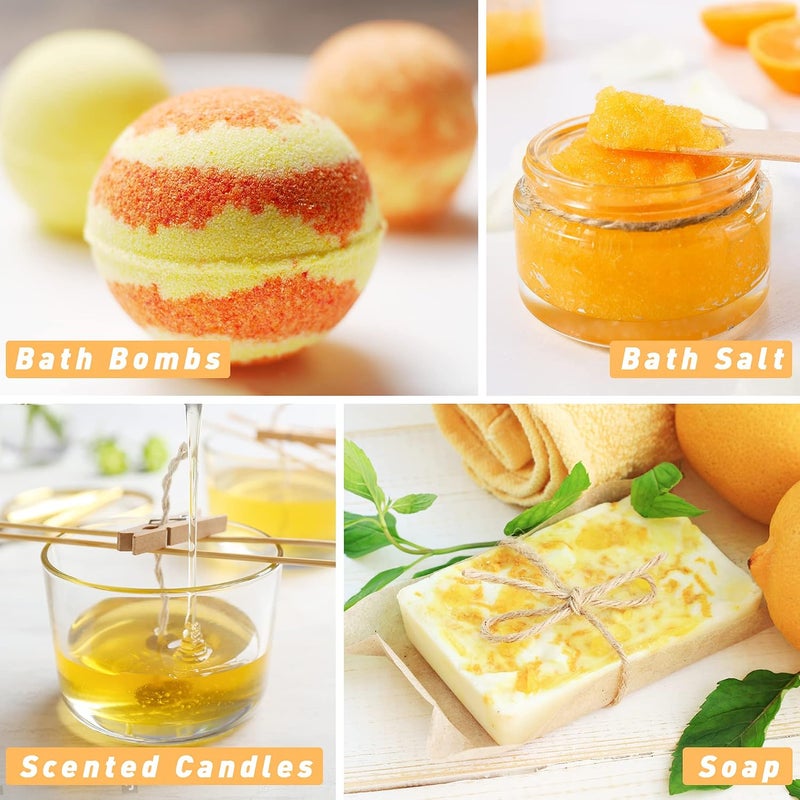 Summer Fragrance Oils Set - Essential Oil Soap Candle Making Scents, for Diffusers for Home, 6 x 10ml, Brisk Summer, Ocean Breeze, Tropical Fruits, Rose Lychee, Tomato Leaves, Fresh Bellini - Image 5