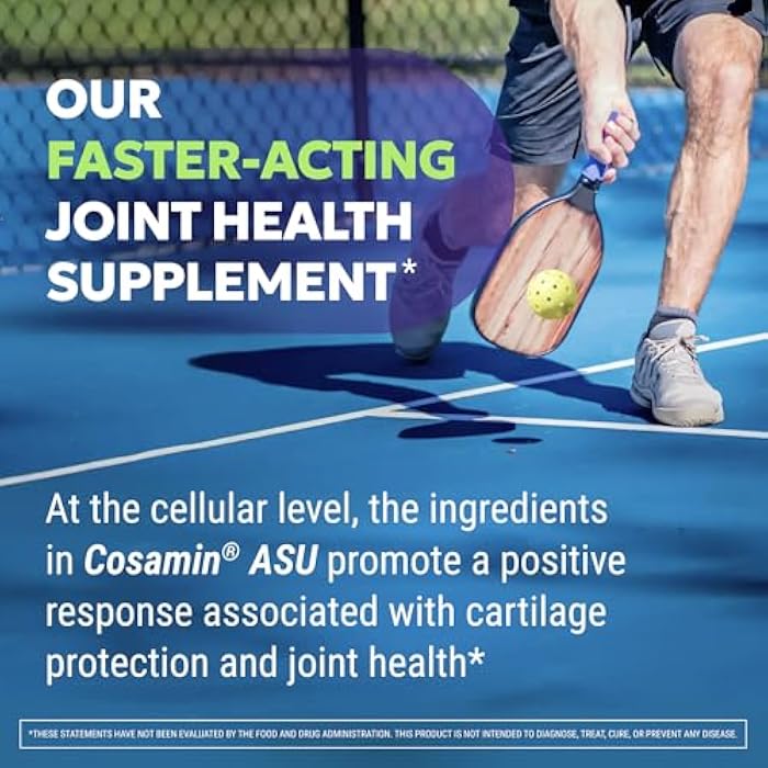 Nutramax Laboratories Nutramax Cosamin ASU Faster-Acting Joint Health Supplement, 150 Capsules | Faster-Acting Formula with Glucosamine, Chondroitin, ASU, and Boswellia for Joint Support, Third Party Tested - Image 4