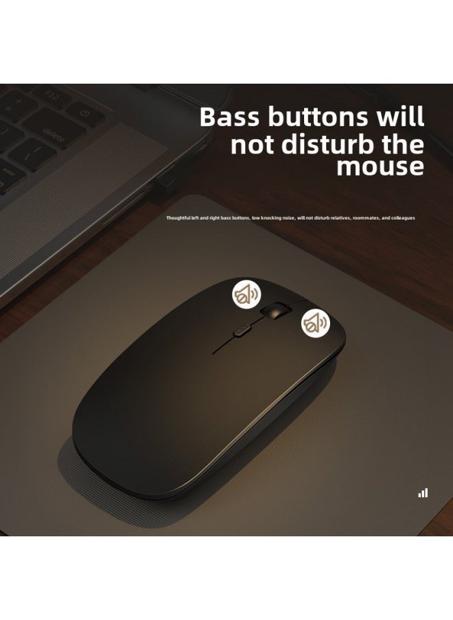 Wireless Mouse Bluetooth Dual Mode Charging Silent Office Game Luminous Computer Notebook Accessories Wholesale-Specifications:2.4G Wireless CharGinG Black - Image 4