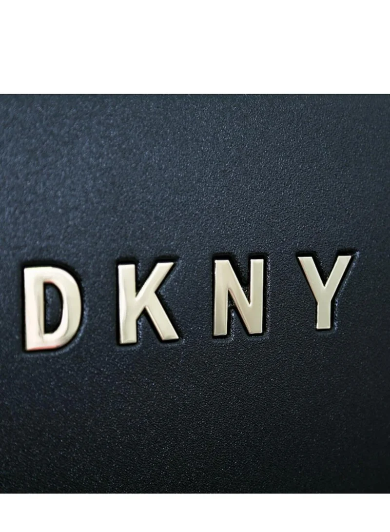 DKNY BLACK Dkny Allure Hardside Luggage on Wheels for Unisex | Ultra Lightweight ABS on with Spinner Wheels 4 Color Black  | Best Price UAE