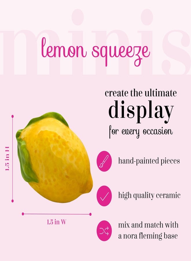 nf nora fleming Nora Fleming Hand-Painted Mini: Lemon Squeeze (Lemon) A203 - Image 2