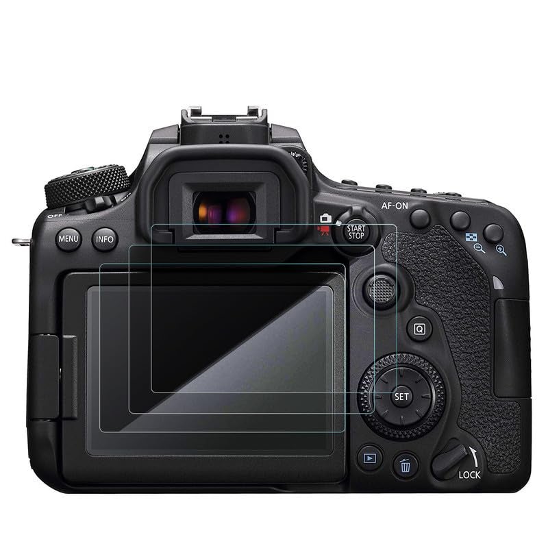 FCS DSLR Camera Screen Protector for Canon EOS 90D, 3 Pcs | Crystal Clear Protection with 9H Hardness Armor - Image 1