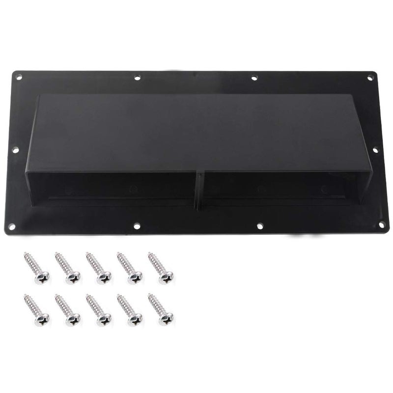 Generic Gekufa RV Range Hood Vent Cover Black, RV Stove Vent Cover/RV Exhaust Vent Cover (Include 10 Pcs Screws)  - Image 1