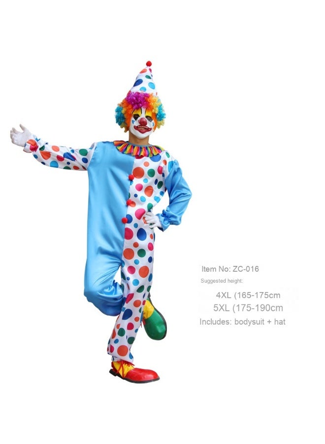 Loquat Adult Clown Costume - The Perfect Choice for Carnival Parties