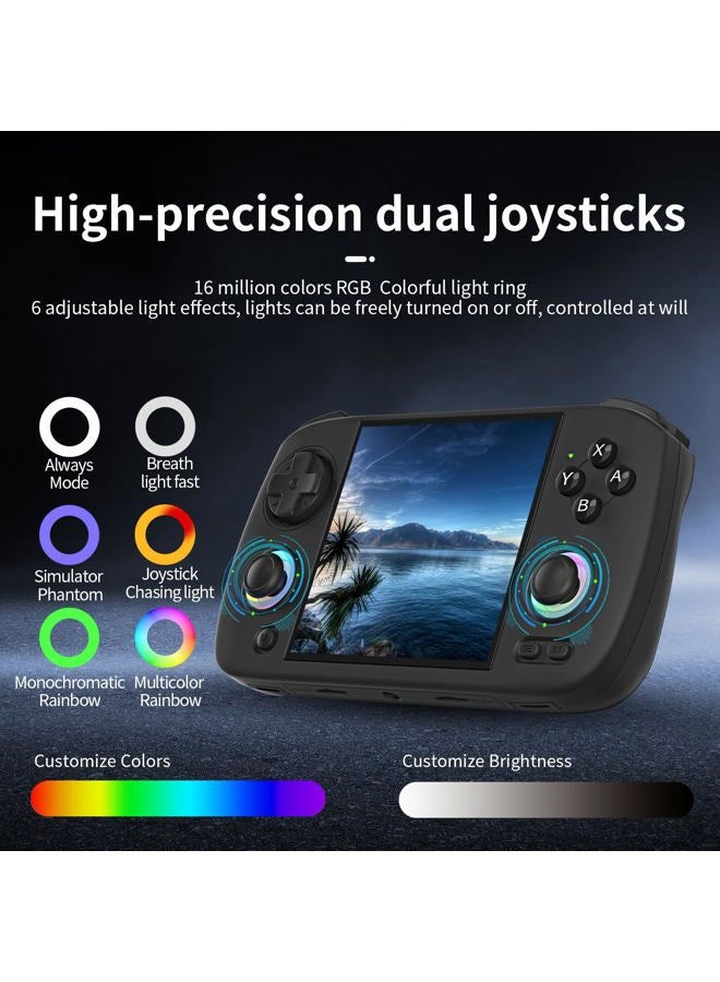 Voacle RG CubeXX Retro Handheld Game Console , 3.95 Inch IPS Screen Linux System Built-in 64G TF Card Support TV Output (Black) - Image 4