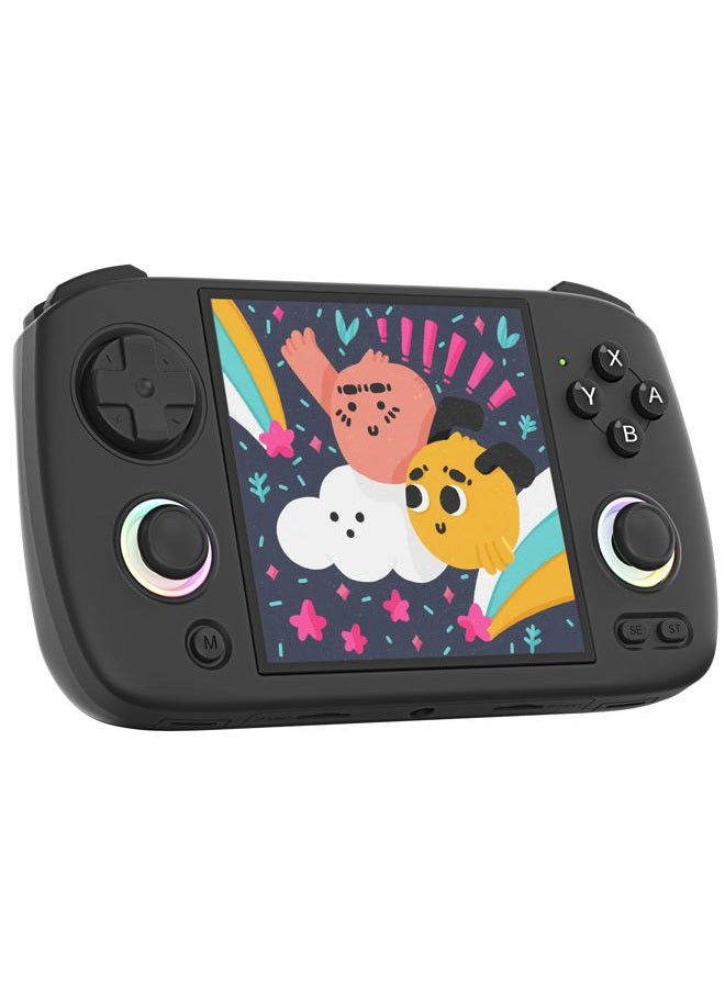 Voacle RG CubeXX Retro Handheld Game Console , 3.95 Inch IPS Screen Linux System Built-in 64G TF Card Support TV Output (Black) - Image 1