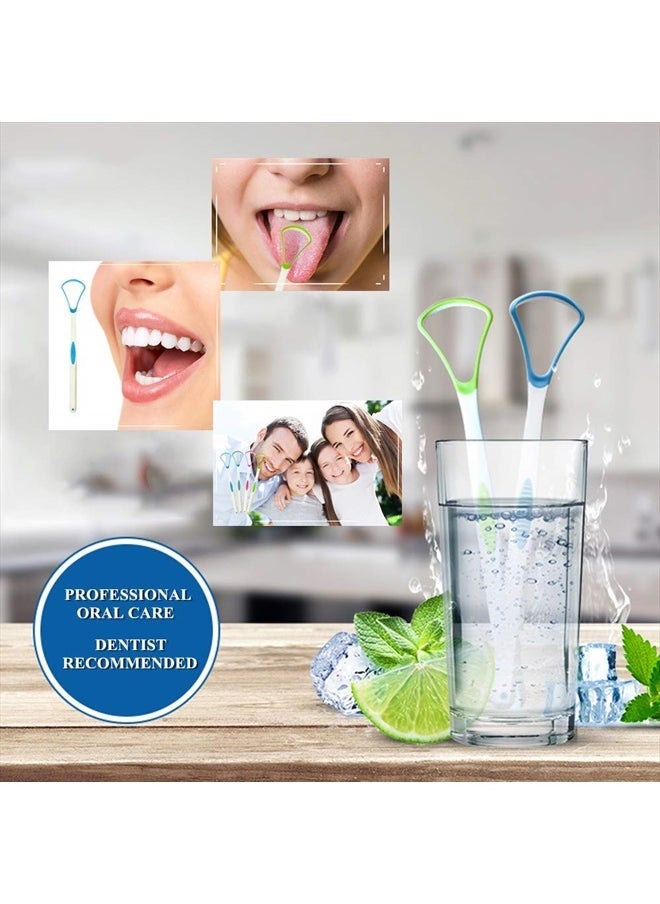 THINKPRICE Tongue Scraper Cleaner 100% BPA Free Tongue Scrapers with Travel Handy Case for Adults & Kids, Healthy Oral Care, Easy to Use, Help Fight Bad Breath (6 PACK)  - Image 2
