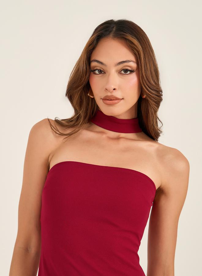 Take Two Strapless Choker Dress  - Image 4