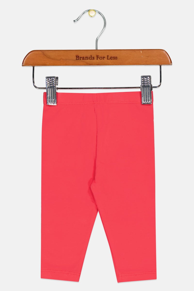 Fox Toddlers Girl Solid Pants, Pink - Image 1