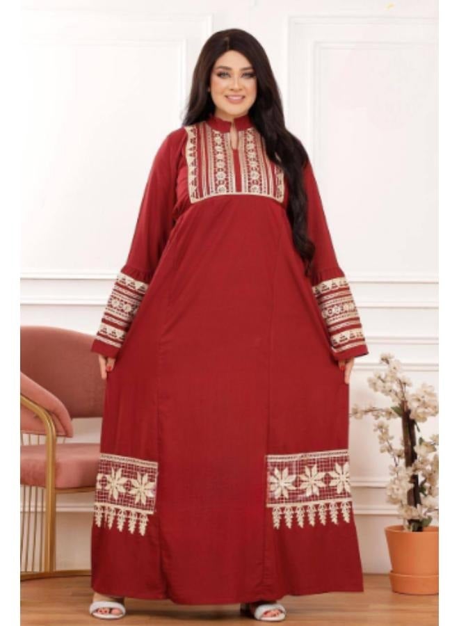 Jalabiya with a wonderful and distinctive design/cotton, worn from 60 kg to 85 kg  - Image 2