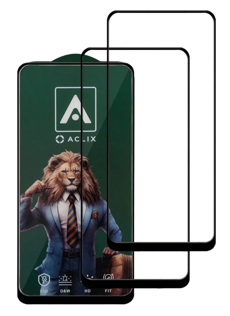 ACLIX 2 Pieces Antistatic ESD Dustproof Premium Quality High Definition Tempered Glass Screen Protector Designed For Oppo A94 5G - Image 1