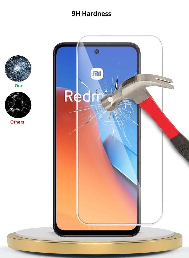 Wtech Premium Series Curved Edges 9H 2.5D Tempered Glass Screen Protector For Xiaomi Redmi 12 4G / 5G 2023 Clear - Image 4