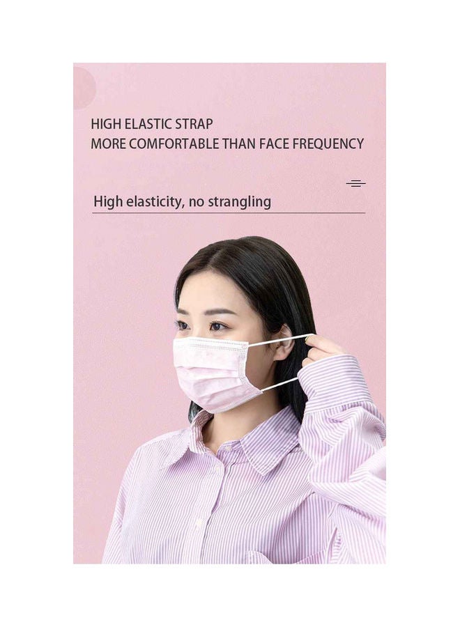 نيبمينينت مجموعة كامات وجه من 3 طبقات للاستخدام مرة واحدة برائحة الخوخ مكونة 50 قطعة - Image 3