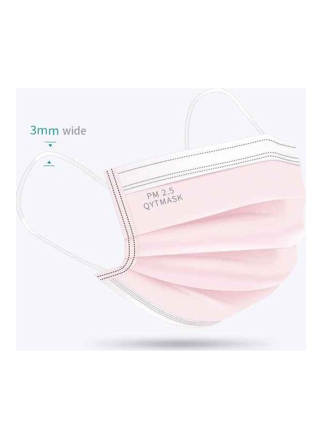 نيبمينينت مجموعة كامات وجه من 3 طبقات للاستخدام مرة واحدة برائحة الخوخ مكونة 50 قطعة - Image 4