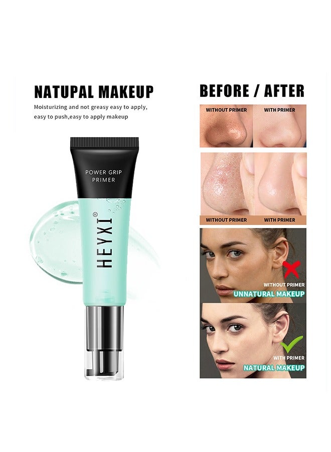 Heyxi Power Grip Primer -Pore Primer Pre Makeup Gel,Power Grip Primer,Pore Shrink Cream Isolation Concealer Cream Invisible Pore,Even Skin Tone Lasting Hydrating For All Skin Green (#01) - Image 4