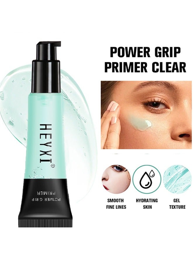 Heyxi Power Grip Primer -Pore Primer Pre Makeup Gel,Power Grip Primer,Pore Shrink Cream Isolation Concealer Cream Invisible Pore,Even Skin Tone Lasting Hydrating For All Skin Green (#01) - Image 1