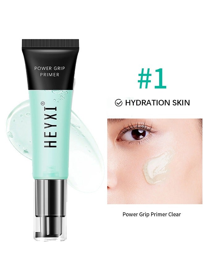 Heyxi Power Grip Primer -Pore Primer Pre Makeup Gel,Power Grip Primer,Pore Shrink Cream Isolation Concealer Cream Invisible Pore,Even Skin Tone Lasting Hydrating For All Skin Green (#01) - Image 2