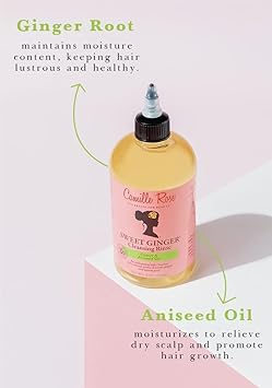 Camille Rose شامبو كاميل روز لتنظيف الشعر بالزنجبيل الحلو لجميع أنواع الشعر زيت الخروع والشمر 355 مل عبوة واحدة - Image 5