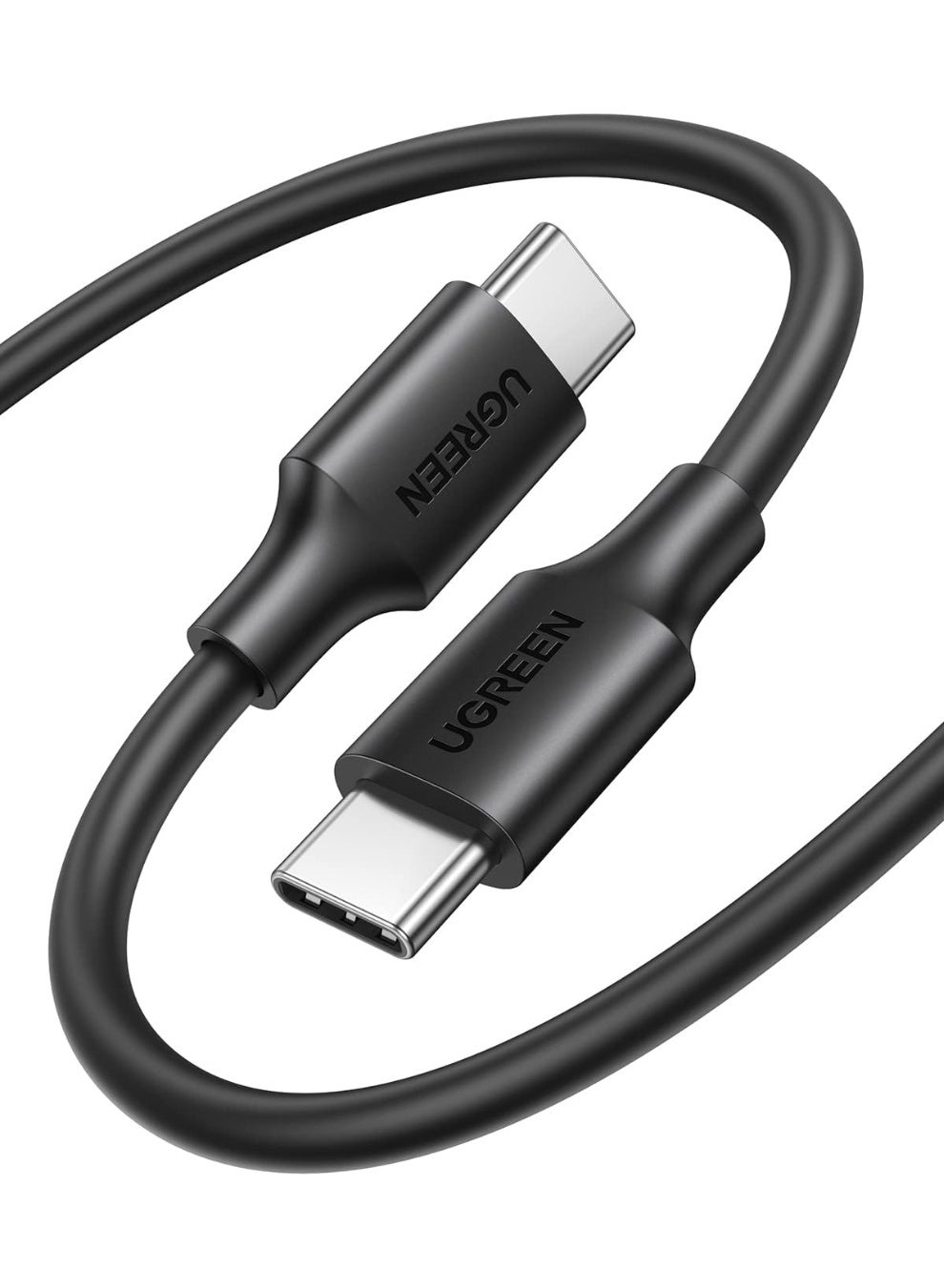 صفقة يو جرين كابل شحن سريع بي دي 3.0 USB C إلى USB C بقدرة 60 وات، 1 متر، 3 امبير متوافق مع سلسلة آيفون 15/ماك بوك برو/ايباد برو/سامسونج جالاكسي S23/22/زد فولد/زد فليب/جوجل بيكسل 7/6A/بلاي ستيشن 5/سويتش من يوجرين على Noon EG