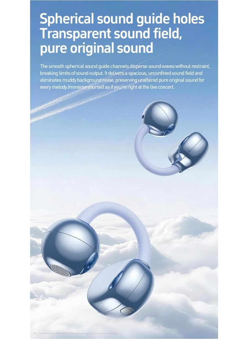 WEKOME Open‑Ear Clip‑On TWS Wireless Earbuds, Bluetooth 6.0, Composite Titanium Diaphragm Driver, 5H Single Playtime 30H Total Battery Life Open Ear Headphones - Image 5