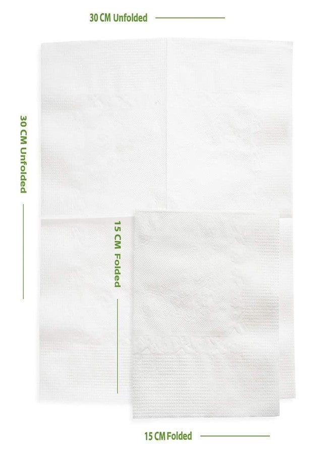 Tandem 1 Ply Paper Dinner Hand Napkins Disposable Cloth Like Napkins Soft, Absorbent, Paper Hand (30 x30) Pack of 100pcs (Set Of 2) - Image 2